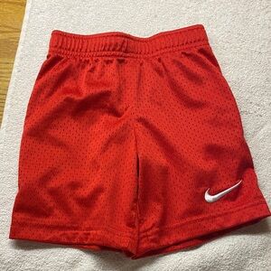 Nike Kids Bright Red Mesh Shorts